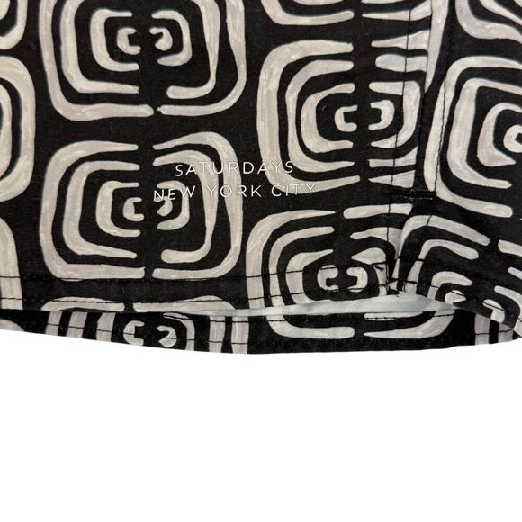 Saturdays NYC Men's Timothy Kuba Cloth Swim Shorts Black XL - Picture 7 of 13